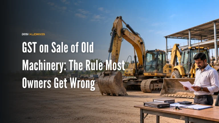 GST on Sale of Old Machinery: The Rule Most Owners Get Wrong 7 GST on Sale of Old Machinery: The Rule Most Owners Get Wrong