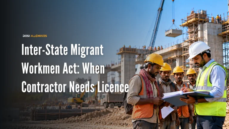 Inter-State Migrant Workmen Act: When a Contractor Needs the Licence 6 Inter-State Migrant Workmen Act: When a Contractor Needs the Licence