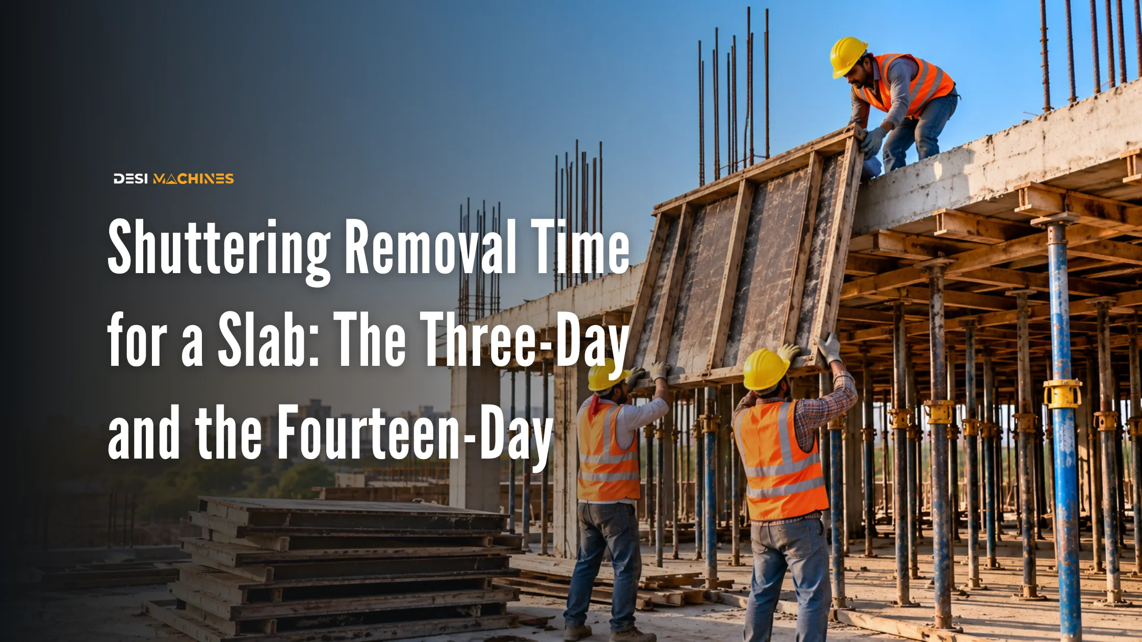 Shuttering Removal Time for a Slab: The Three-Day Plate and the Fourteen-Day Prop
