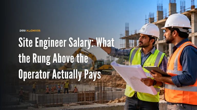 Site Engineer Salary in India: What the Rung Above the Operator Actually Pays
