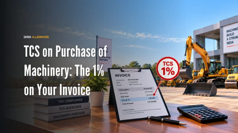TCS on Purchase of Machinery: The 1% on Your Invoice