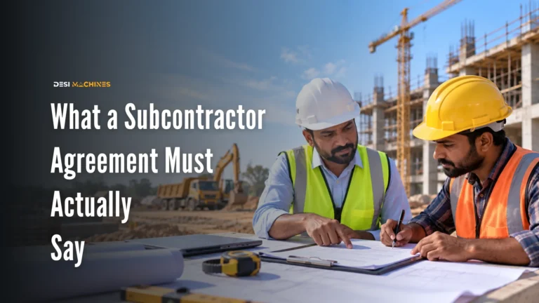 What a Subcontractor Agreement Must Actually Say