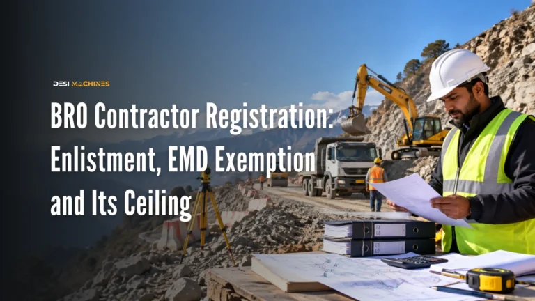 BRO Contractor Registration: Enlistment, EMD Exemption and Its Ceiling