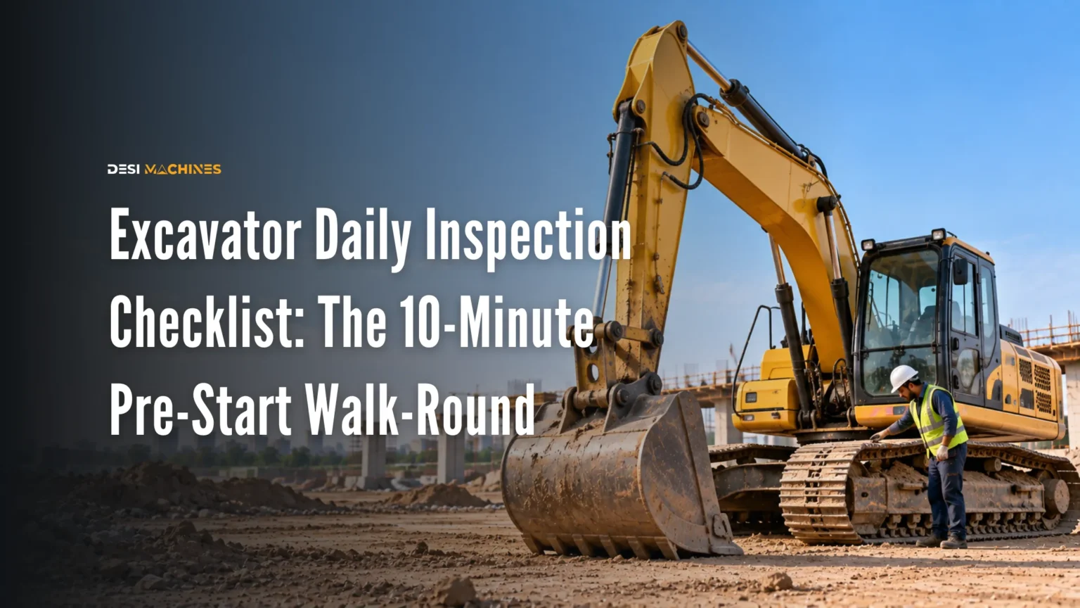 Excavator Daily Inspection Checklist: The 10-Minute Pre-Start Walk-Round
