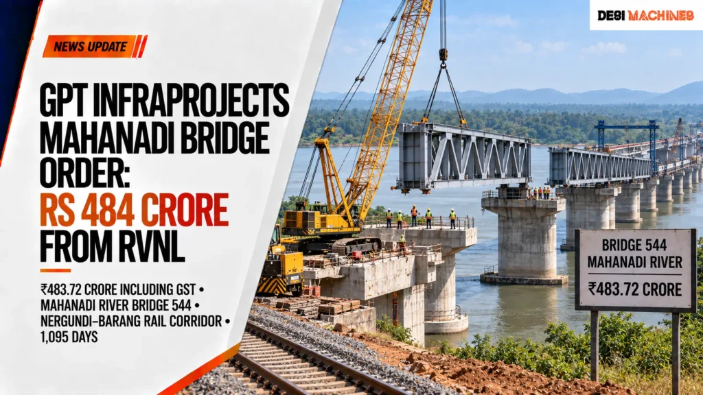 GPT Infraprojects Mahanadi Bridge Order: Rs 484 Crore From RVNL