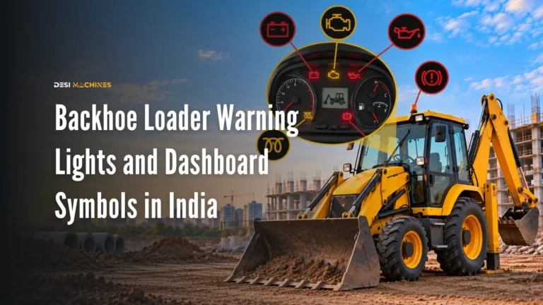 Backhoe Loader Warning Lights and Dashboard Symbols in India