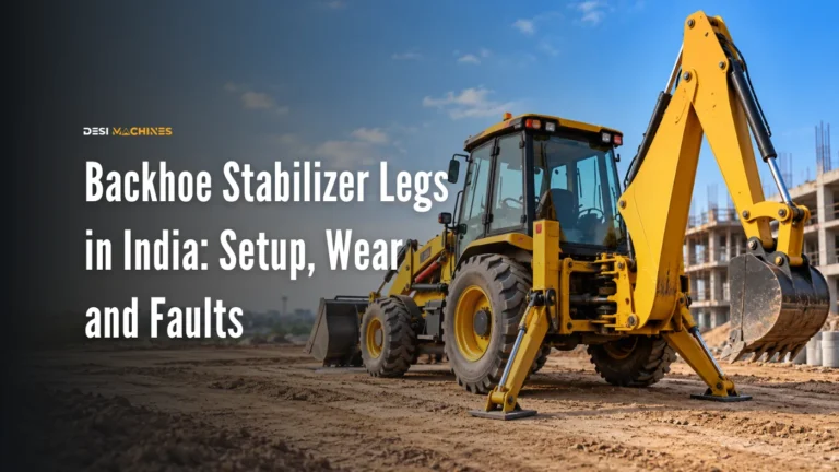 Backhoe Stabilizer Legs in India: Setup, Wear and Faults