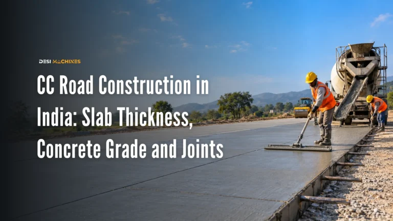 CC Road Construction in India: Slab Thickness, Concrete Grade and Joints
