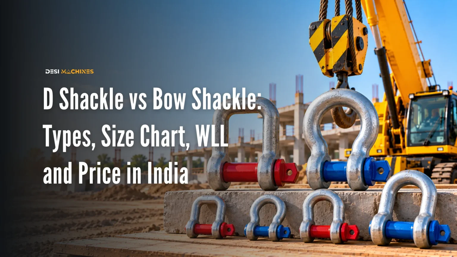 D Shackle vs Bow Shackle: Types, Size Chart, WLL and Price in India