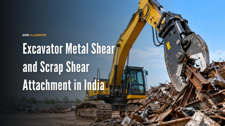 Excavator Metal Shear and Scrap Shear Attachment in India