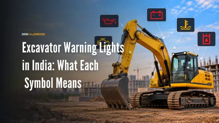 Excavator Warning Lights in India: What Each Symbol Means