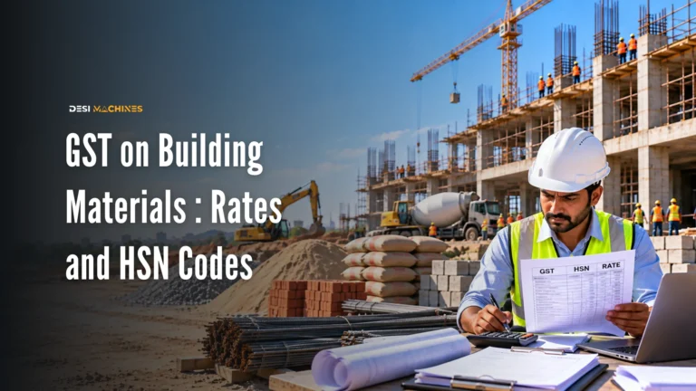 GST on Building Materials in India: Rates and HSN Codes