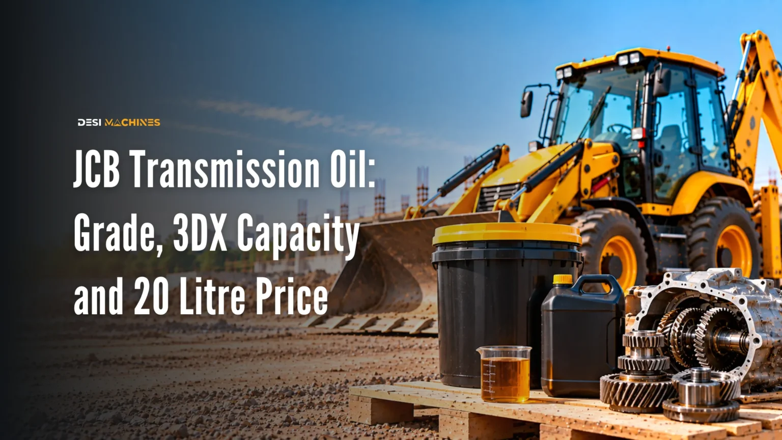 Backhoe Loader (JCB) Transmission Oil: Grade, Capacity by Make and Price