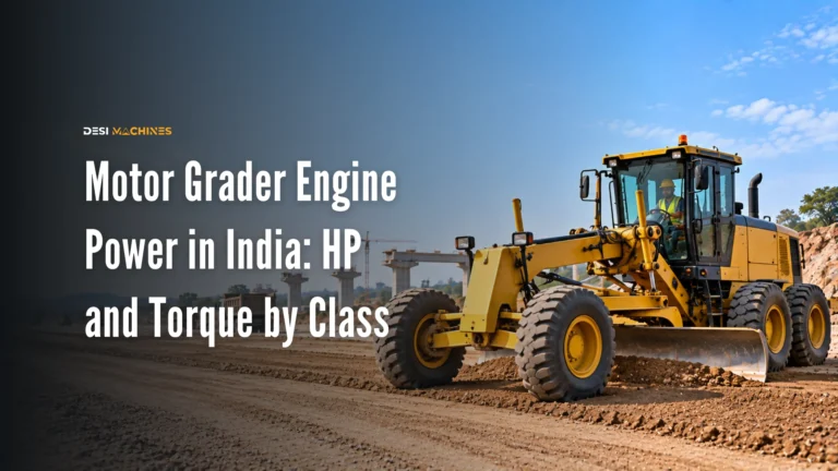 Motor Grader Engine Power in India: HP and Torque by Class