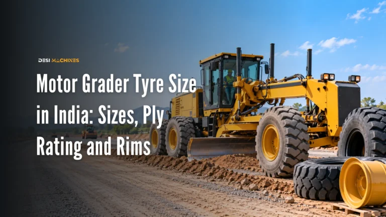 Motor Grader Tyre Size in India: Sizes, Ply Rating and Rims