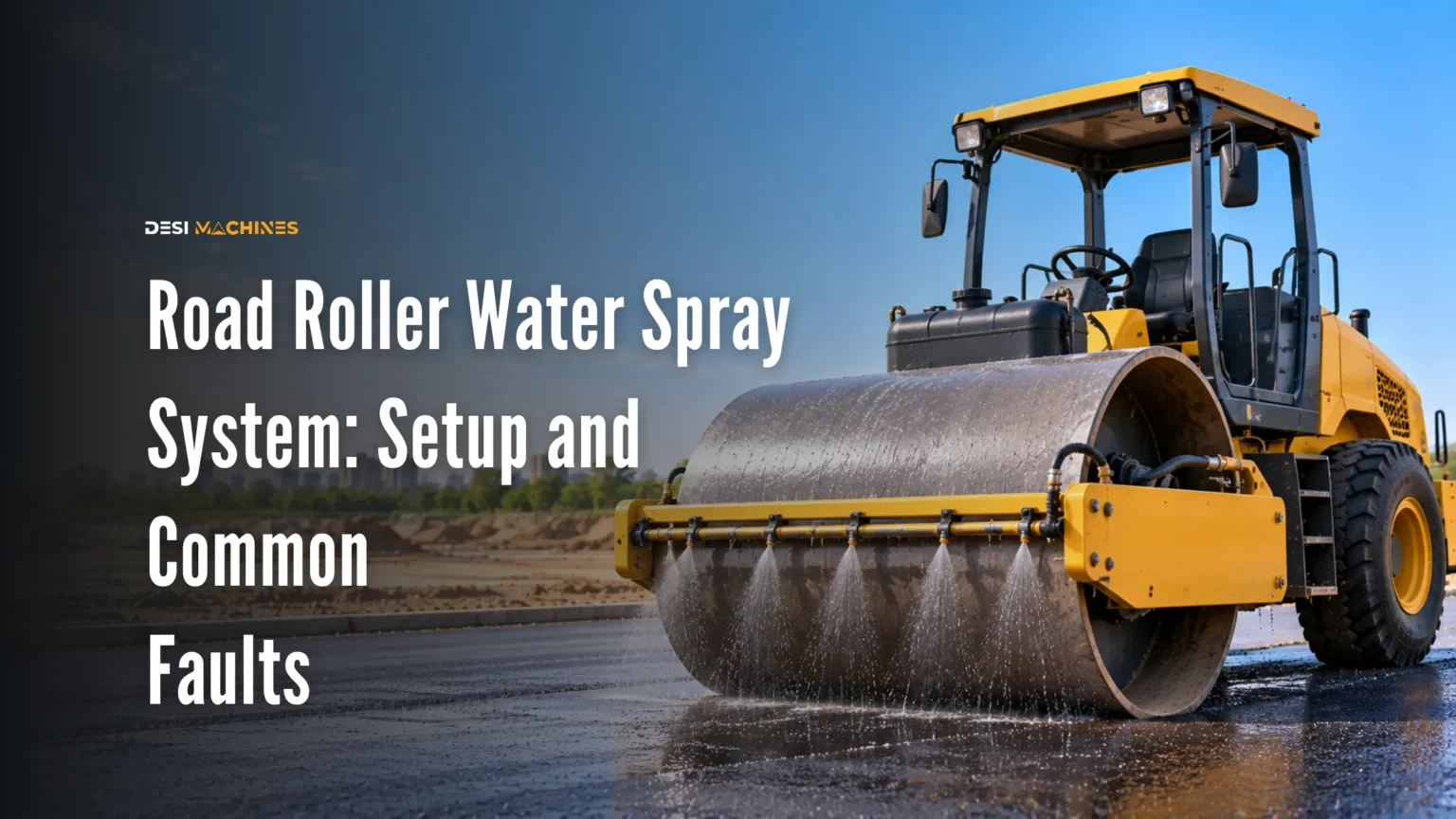 Road Roller Water Spray System: Setup and Common Faults