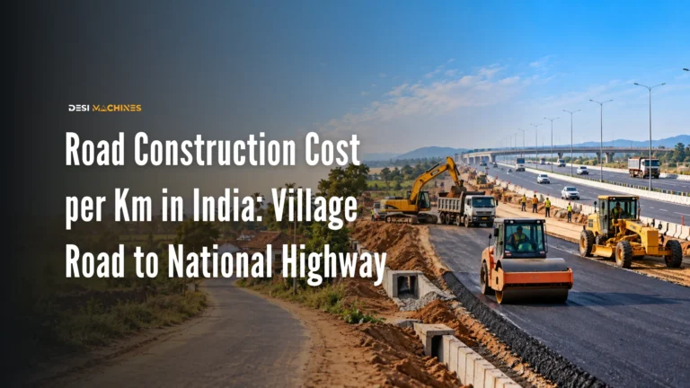 Road Construction Cost per Km in India: Village Road to National Highway