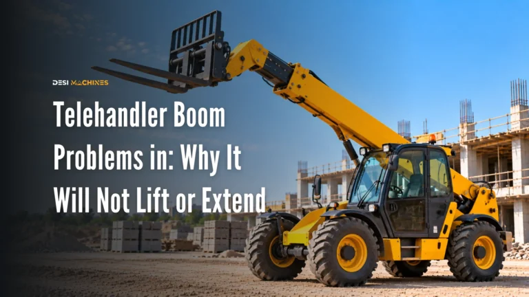 Telehandler Boom Problems in India: Why It Will Not Lift or Extend