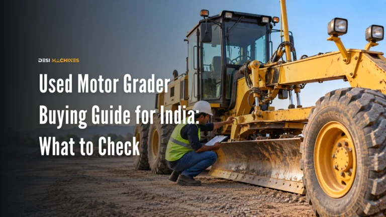 Used Motor Grader Buying Guide for India: What to Check