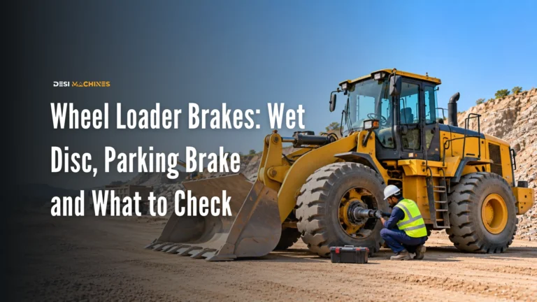 Wheel Loader Brakes in India: Wet Disc, Parking Brake and What to Check