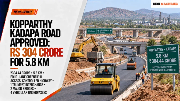 Kopparthy Kadapa Road Approved: Rs 304 Crore for 5.8 Km