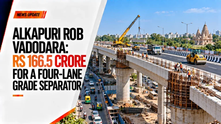 Alkapuri ROB Vadodara: Rs 166.5 Crore for a Four-Lane Grade Separator