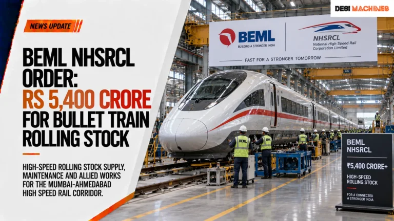 BEML NHSRCL Order: Rs 5,400 Crore for Bullet Train Rolling Stock
