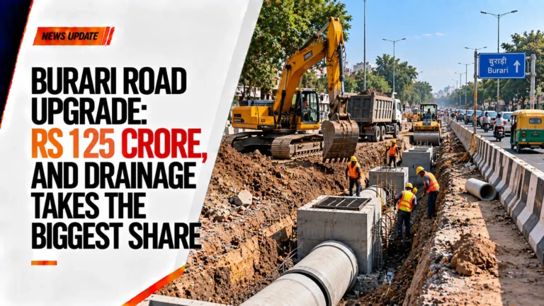 Burari Road Upgrade: Rs 125 Crore, and Drainage Takes the Biggest Share