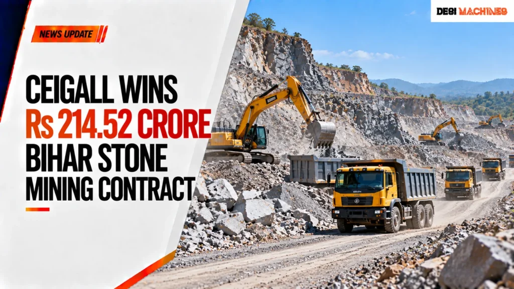 Ceigall Wins Rs 214.52 Crore Bihar Stone Mining Contract