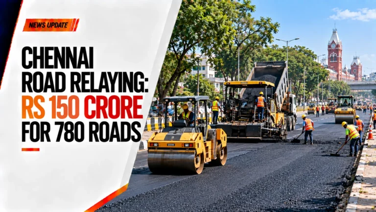 Chennai Road Relaying: Rs 150 Crore for 780 Roads