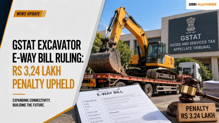 GSTAT Excavator E-Way Bill Ruling: Rs 3.24 Lakh Penalty Upheld 5 GSTAT Excavator E-Way Bill Ruling: Rs 3.24 Lakh Penalty Upheld