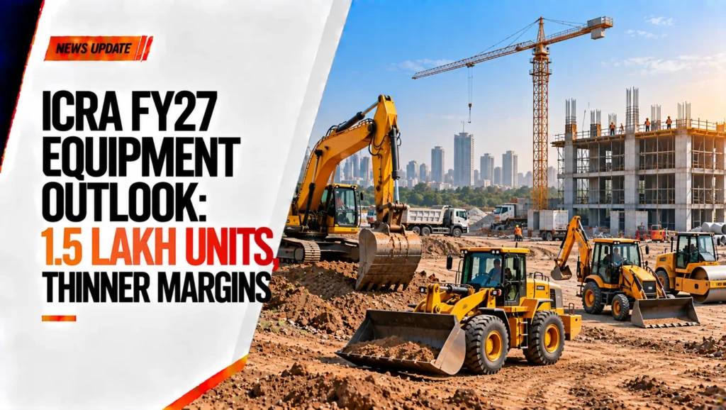 ICRA FY27 Equipment Outlook: 1.5 Lakh Units, Thinner Margins