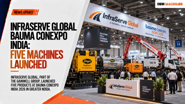 InfraServe Global bauma CONEXPO India: Five Machines Launched