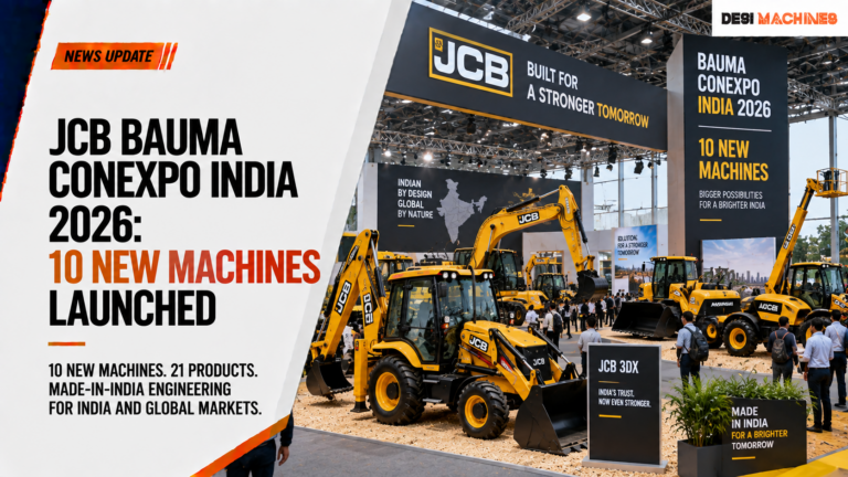 JCB bauma CONEXPO India 2026: 10 New Machines Launched 10 JCB bauma CONEXPO India 2026: 10 New Machines Launched