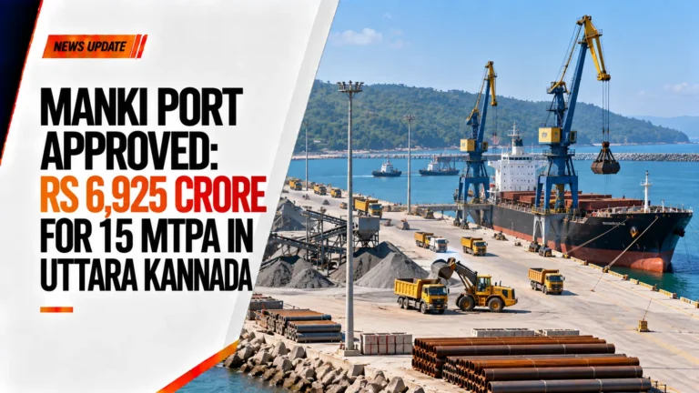 Manki Port Approved: Rs 6,925 Crore for 15 MTPA in Uttara Kannada