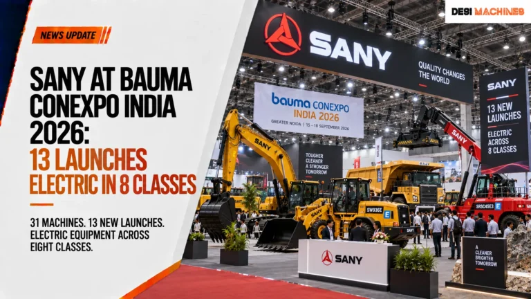 SANY at bauma CONEXPO India 2026: 13 Launches, Electric in 8 Classes 9 SANY at bauma CONEXPO India 2026: 13 Launches, Electric in 8 Classes
