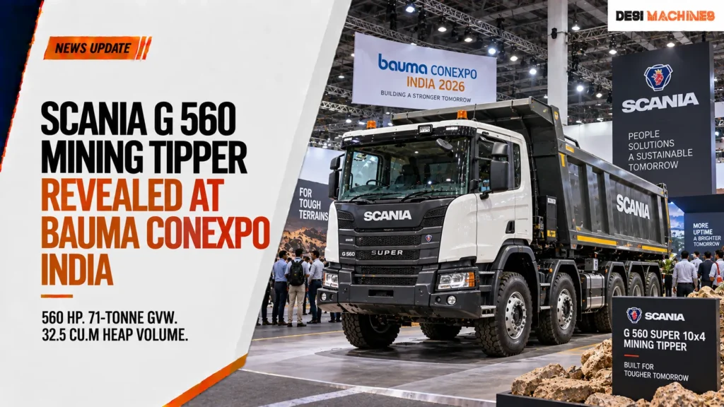 Scania G 560 Mining Tipper Revealed at bauma CONEXPO India
