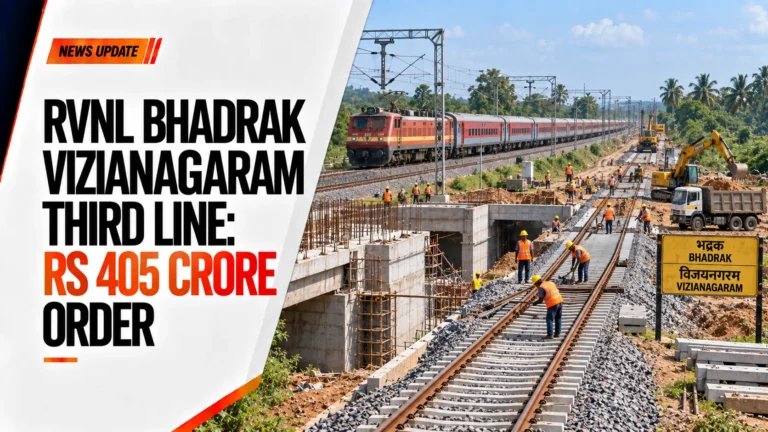 RVNL Bhadrak Vizianagaram Third Line: Rs 405 Crore Order
