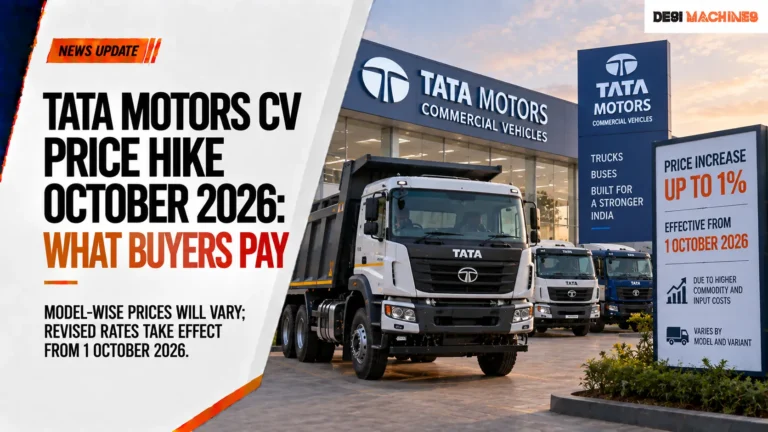 Tata Motors CV Price Hike October 2026: What Buyers Pay