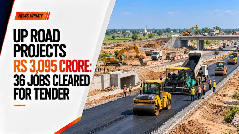 UP Road Projects Rs 3,095 Crore: 36 Jobs Cleared for Tender 10 UP Road Projects Rs 3,095 Crore: 36 Jobs Cleared for Tender