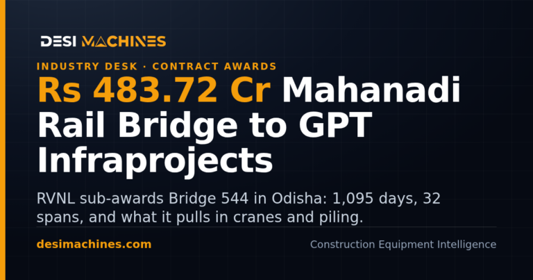 GPT Infraprojects Mahanadi Bridge Order: Rs 484 Crore From RVNL