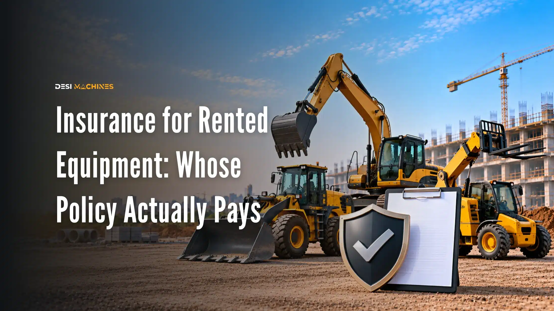 Insurance for Rented Equipment: Whose Policy Actually Pays