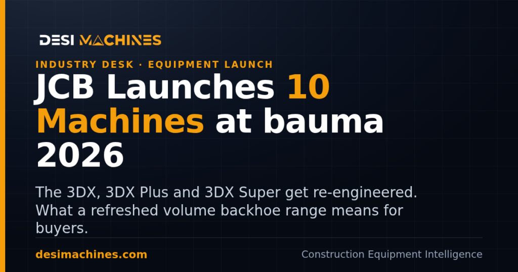 JCB bauma CONEXPO India 2026: 10 New Machines Launched