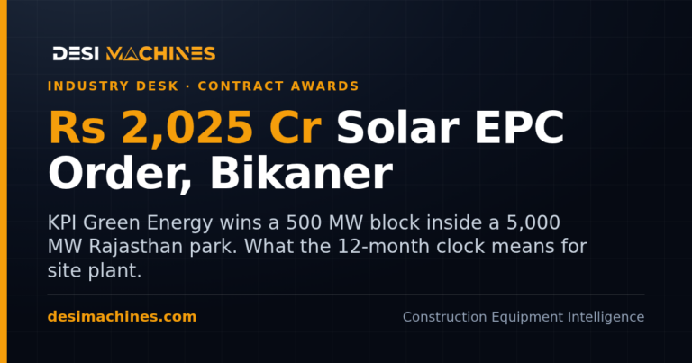 KPI Green Energy Solar EPC Order: Rs 2,025 Crore in Bikaner 8 KPI Green Energy Solar EPC Order: Rs 2,025 Crore in Bikaner