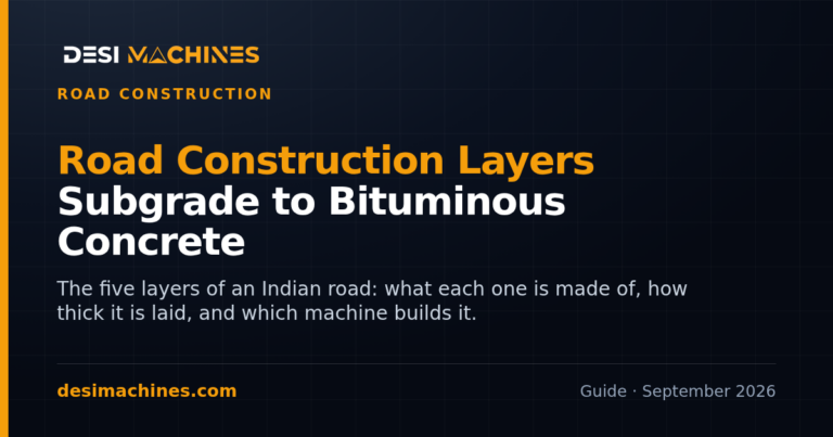 Road Construction Layers in India: Subgrade to Bituminous Concrete