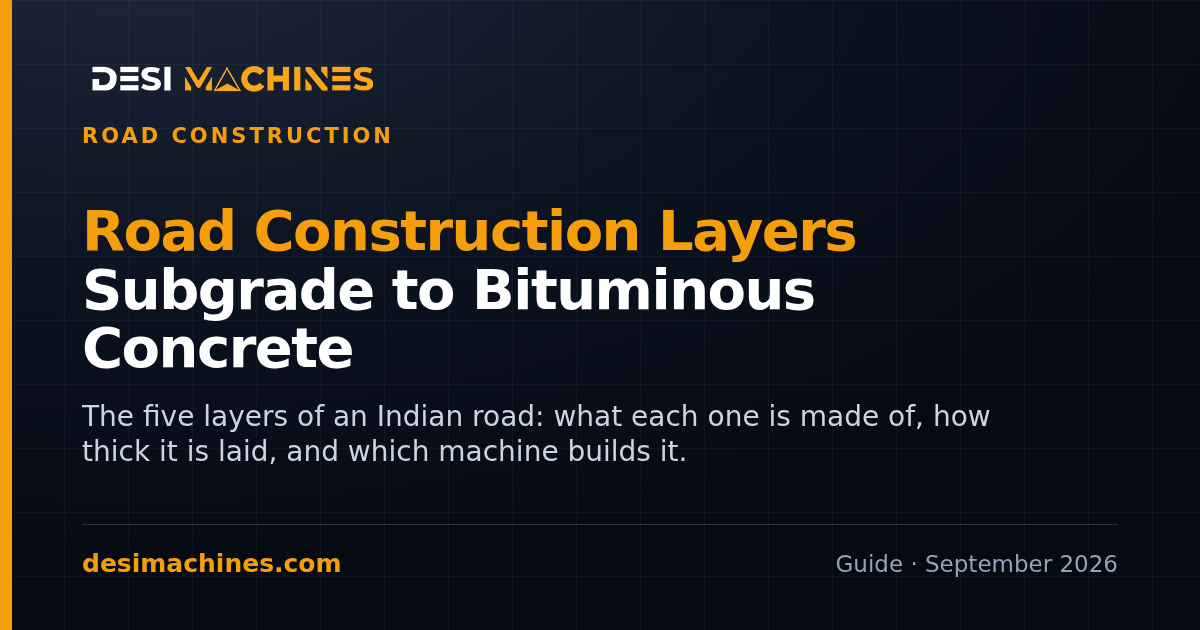 Road Construction Layers in India: Subgrade to Bituminous Concrete