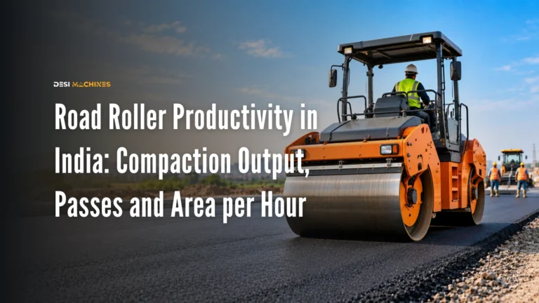 Road Roller Productivity in India: Compaction Output, Passes and Area per Hour