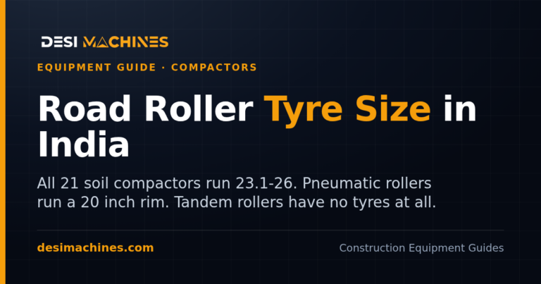 Road Roller Tyre Size in India: Sizes, Ply Rating and Pressure