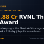 DesiMachines card: Rs 404.88 crore RVNL third-line award, East Coast Railway Bhadrak Vizianagaram package
