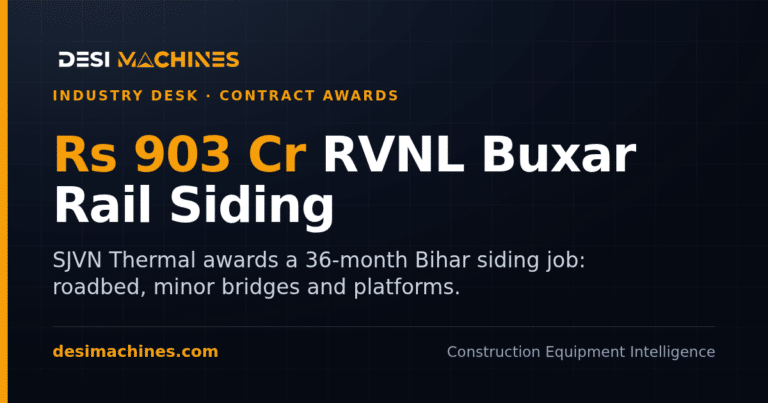 RVNL Buxar Rail Siding Contract: Rs 903 Crore Award From SJVN Thermal